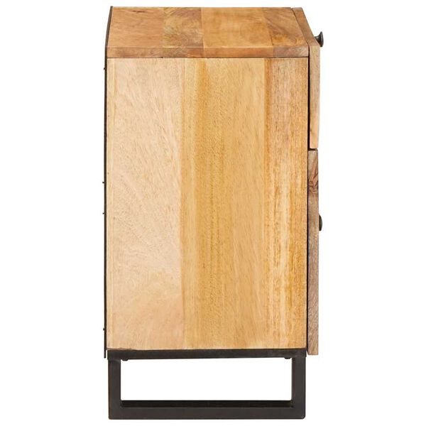 vidaXL Cabinet de chevet Naturel 50 x 33 x 60 cm Bois de mangue massif