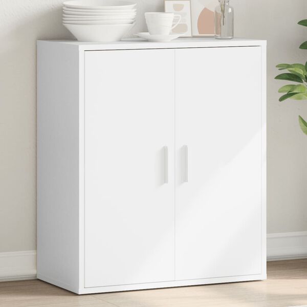 vidaXL Buffet blanc 79x38x80 cm bois d&rsquo;ing&eacute;nierie