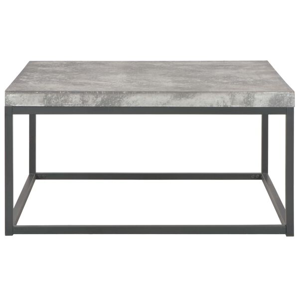 vidaXL Table basse 75x75x38 cm Aspect de b&eacute;ton