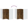 vidaXL Armoire murale d'angle de cuisine Kalmar chêne fumé