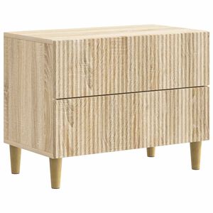 vidaXL Cabinet de chevet avec tiroir Ch&ecirc;ne Sonoma 62 x 34,5 x 48 cm