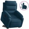 vidaXL Fauteuil inclinable bleu velours