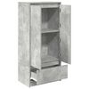 vidaXL Armoire avec tiroir gris béton 55,5x34x119,5 cm bois ingénierie