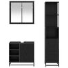 vidaXL Ensemble de mobilier de salle de bain 3 pcs Chêne noir