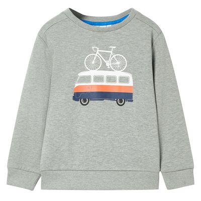 Sweatshirt pour enfants mélange kaki clair 92