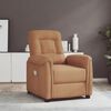 vidaXL Fauteuil de massage Taupe Tissu microfibre
