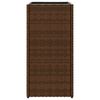 vidaXL Jardini&egrave;res 2 pcs marron 30x30x60 cm r&eacute;sine tress&eacute;e