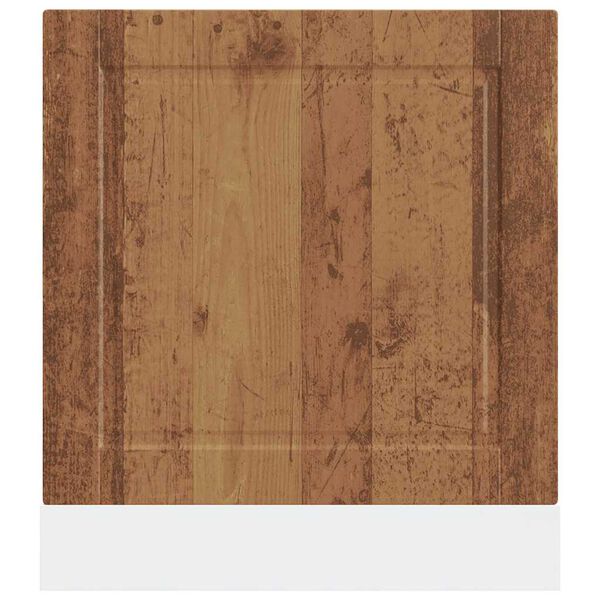 vidaXL Panneau de lave-vaisselle Porto vieux bois 60x1,5x67 cm