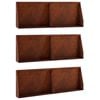 vidaXL Mur de sout&egrave;nement 6 pc 60 x 12 x 30 cm Acier patin&eacute; Rouill&eacute;