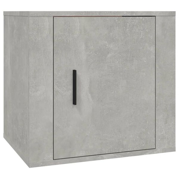 vidaXL Table de chevet Gris béton 50x39x47 cm