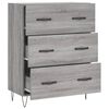 vidaXL Buffet sonoma gris 69,5x34x90 cm bois d'ing&eacute;nierie