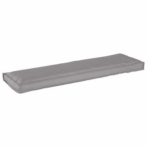 vidaXL Coussin pour banc de palette Gris 140 x 40 x 8 cm Tissu Oxford