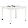 vidaXL Table basse Blanc 50 x 50 x 36 cm Bois de pin massif