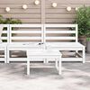 vidaXL Canap&eacute;s centraux de jardin 2 pcs blanc bois de pin massif