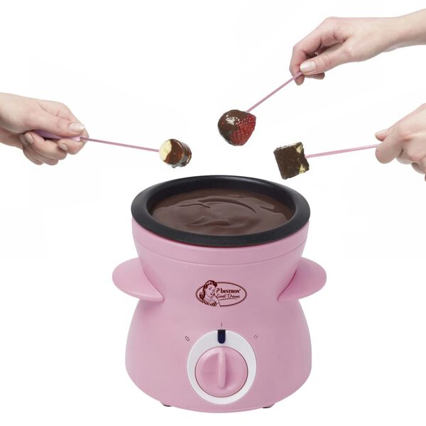 Bestron Fondue au chocolat compact DCM043P 25 W Rose