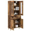 vidaXL Haut Armoire Bois Ancien 69,5 x 34 x 180 cm Bois d'ing&eacute;nierie