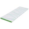 vidaXL Surmatelas Blanc et vert 70 x 200 cm Tissu Jacquard