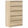 vidaXL Commode Ch&ecirc;ne sonoma 60x36x103 cm Bois d'ing&eacute;nierie