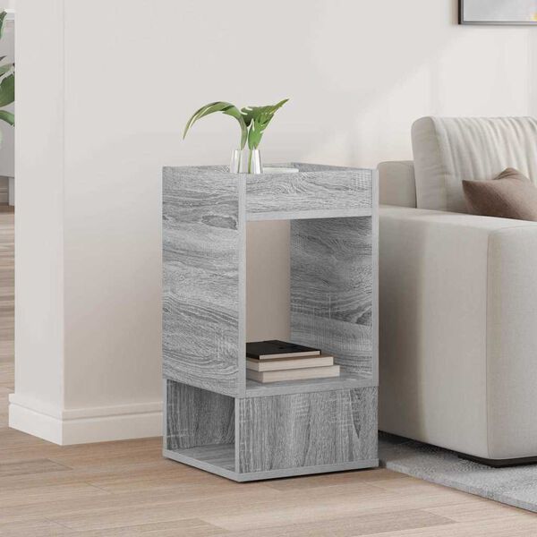 vidaXL Table d'appoint Gris Sonoma 30 x 30 x 56 cm Bois d'ing&eacute;nierie