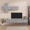 vidaXL Ensemble de meubles TV 7 pcs Sonoma gris Bois d'ing&eacute;nierie