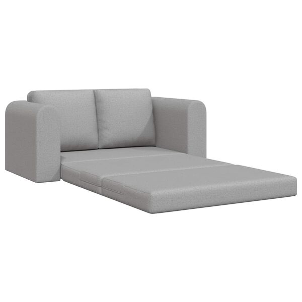 vidaXL Canap&eacute;-Lit 60cm Gris nuage tissu