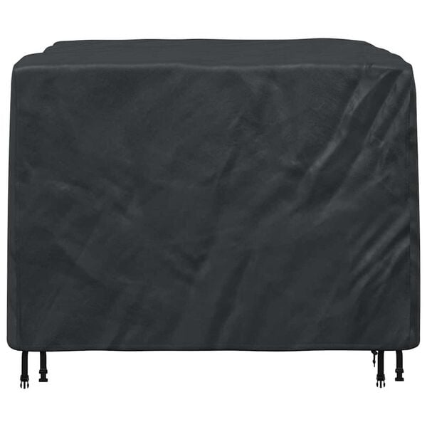 vidaXL Housse pour meubles Uni Noir 125 x 125 x 74 cm tissu