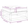 vidaXL Salon de jardin 2 pcs avec coussins Bois de pin massif