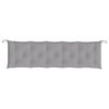 vidaXL Coussins de banc jardin lot de 2 gris 180x50x7 cm tissu Oxford