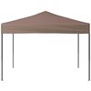 vidaXL Tente de réception pliable Taupe 3x3 m