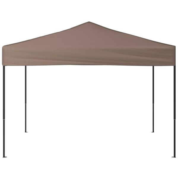vidaXL Tente de réception pliable Taupe 3x3 m