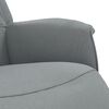 vidaXL Fauteuil inclinable avec repose-pieds gris clair tissu