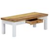 vidaXL Table basse 110x50x40 cm Bois de manguier massif