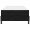 vidaXL Lit &agrave; ressorts avec matelas Noir 80 x 210 cm tissu