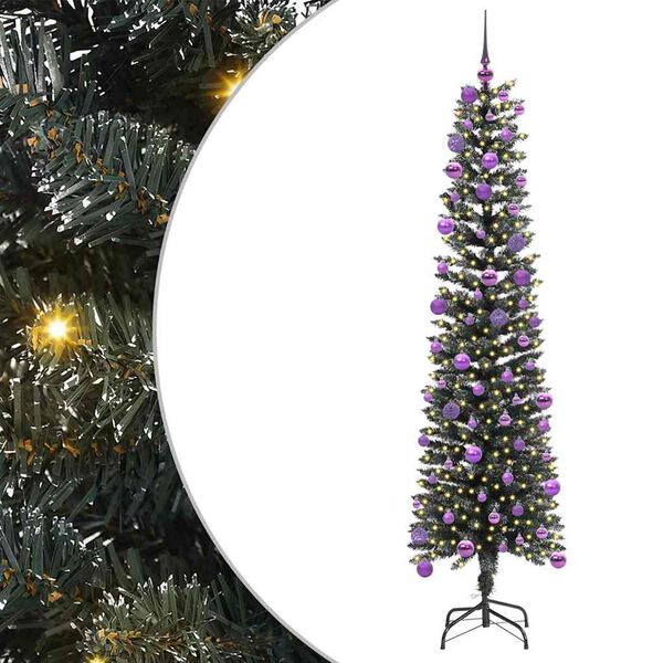 vidaXL Sapin de No&euml;l artificiel Vert 180 cm PVC, plastique et acier