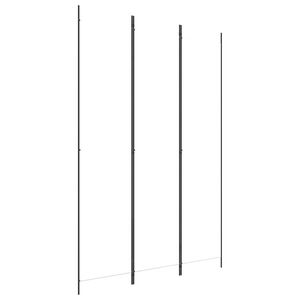 vidaXL Cloison de s&eacute;paration 3 panneaux Blanc 150x220 cm Tissu