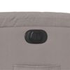 vidaXL Fauteuil inclinable &eacute;lectrique Taupe Tissu