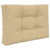 vidaXL Coussin de canap&eacute; d'ext&eacute;rieur 2 pcs Beige Polyester