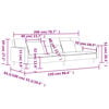 vidaXL Canapé-lit à 2 places avec deux oreillers Gris foncé Tissu