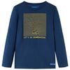vidaXL T-shirt enfants manches longues bleu marine 116