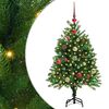 vidaXL Sapin de No&euml;l avec 150 LED avec support Vert 120 cm PE