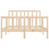 vidaXL Cadre de lit sans matelas 140x200 cm bois massif