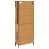 vidaXL Haut Armoire Bois Ancien 69,5 x 32,5 x 180 cm Bois d'ing&eacute;nierie