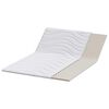vidaXL Surmatelas Blanc 140 x 200 x 5.5 cm Tissu en Tricot