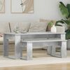 vidaXL Ensemble de tables basses 2 pcs Gris b&eacute;ton Bois d'ing&eacute;nierie