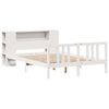 vidaXL Lit bibliothèque sans matelas blanc 140x200 cm bois pin massif