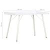 vidaXL Bureau Blanc 90x50x79 cm