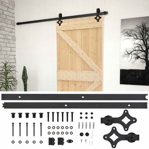 vidaXL Porte coulissante 80 x 210 cm Bois de pin massif