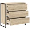 vidaXL Buffet avec tiroir Sonoma 79 x 36 x 75.5 cm Bois d'ing&eacute;nierie