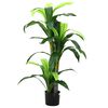 vidaXL Arbre artificiel dracaena 36 feuilles 120 cm vert
