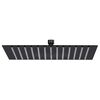 vidaXL Pomme de douche pluie Acier inoxydable 25x25 cm Carr&eacute;e Noir